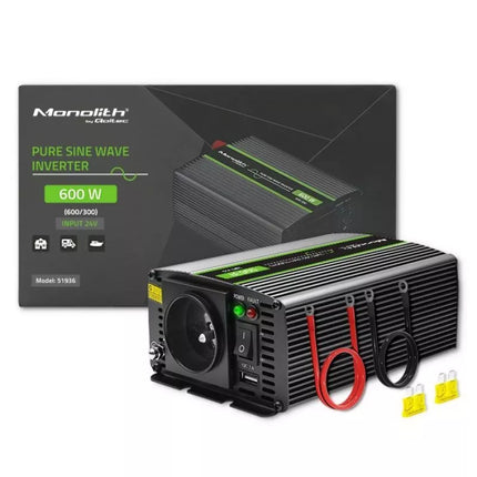 Qoltec Monolitas Automatinis Maitinimo Adapteris/Keitiklis 600 W Juodas