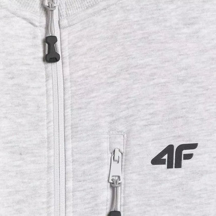 Men's sweatshirt 4F M2547 cool light gray melange 4FWMM00TSWSM2547 27M