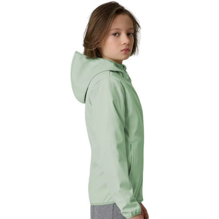 Mergaitiška softshell striukė 4F F478 mėtų spalvos 4FJWSS26TSOFF478 47S