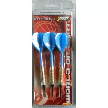 DARTS PLASTIC DARTS 3 PCS SAFE BEST SPORTING - BLUE