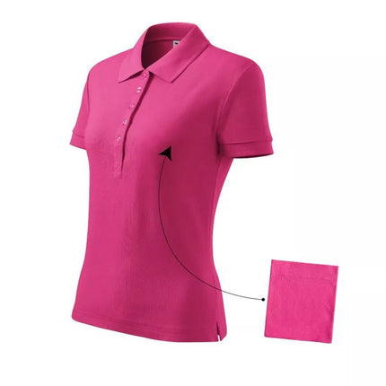 Malfini Cotton W MLI-21340 Polo marškinėliai Violetinė Raudona