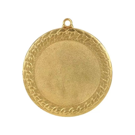 Gold medal with space for a 50 mm emblem - steel medal