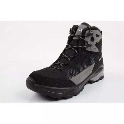 Vyriški trekingo sportiniai batai Adapta Gore-tex odiniai pilki juodi Aku