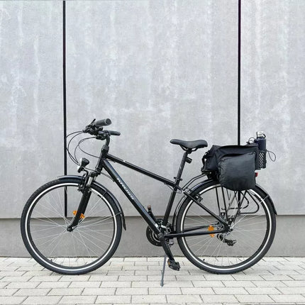 Wozinsky Bike Pannier Rack Bag with Shoulder Strap 9L (Rain Cover Included) Black (WBB22BK)