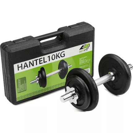 KETAUS HANTELIS 10 KG ENERO FIT CASE