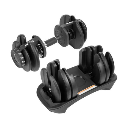 Cast iron adjustable dumbbell 24 kg REBEL ACTIVE