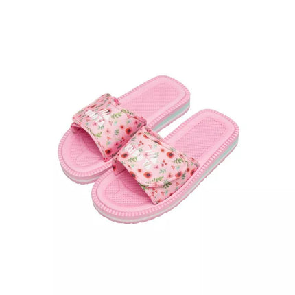 Kubota Velcro Flip Flops Multicolor Floral Pink K25SS-100-001-28-1