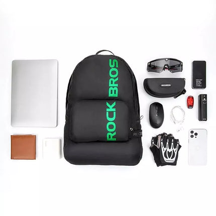 Rockbros H10-BK sportinė sulankstoma kuprinė 18 l - juoda