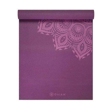 Violetinė mandalos jogos kilimėlis 6mm GAIAM 62202
