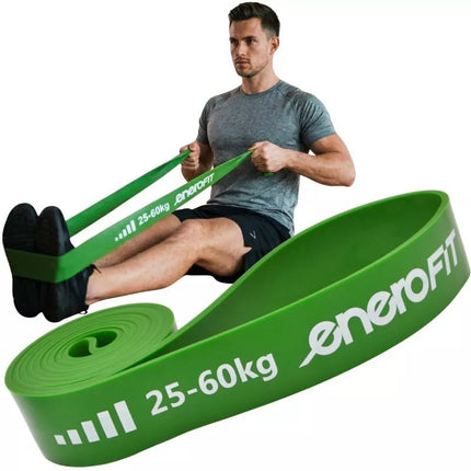 RESISTANCE BAND POWER BAND 25-60KG GREEN ENERO FIT