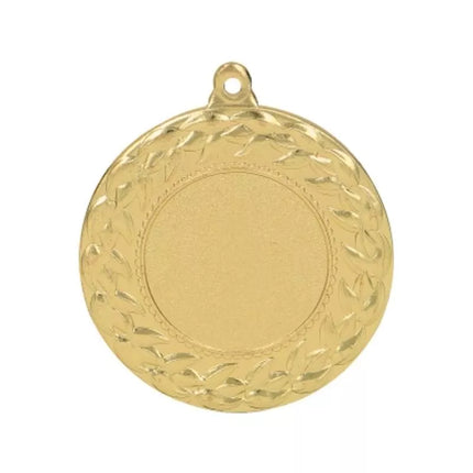 Gold medal with space for a 25 mm emblem - steel medal