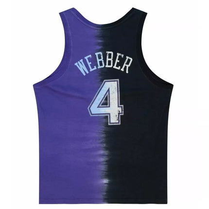 Mitchell & Ness NBA Sacramento Kings Chris Webber Tie Dye Cotton Tank - TTNK3206-SKIYYCWEBKPR