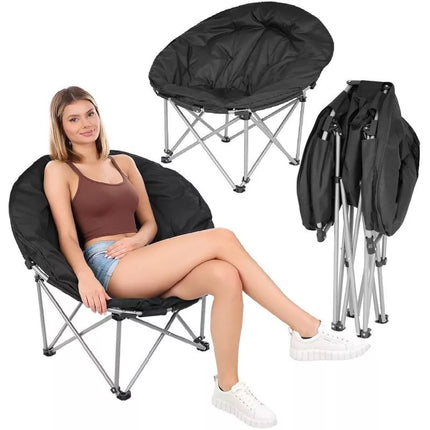 TRIP FOLDING CHAIR 83x80x40CM BLACK