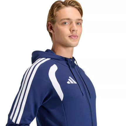 Men's adidas Tiro 26 League Sweat Full Zip Hoodie Navy Blue KF3320