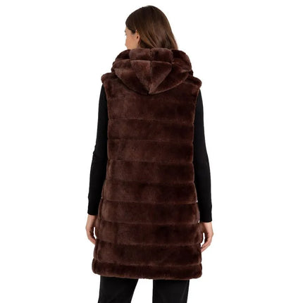 Geographical Norway Women's Fleece Uphemere Dark Brown Db Lady 0136 Dark brown (WZ6797F/GN-Dark brown)