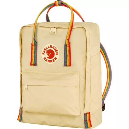 Fjällräven Kånken Vaivorykštės kuprinė - šviesus ąžuolas/patt
