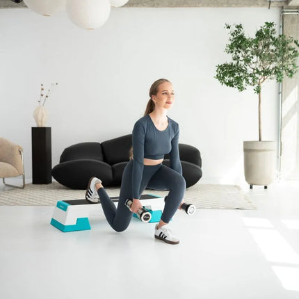 AS007 WHITE/MINT AEROBICS STEP HMS PREMIUM