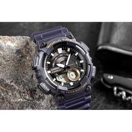 CASIO Gerton AEQ-110W-2AVDF Vyriškas Laikrodis + dėžutė