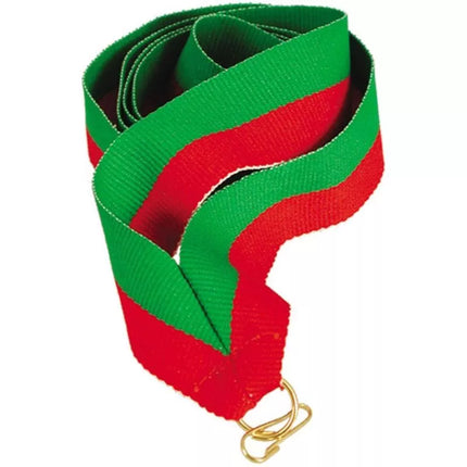 Ribbon 22 mm - red and green