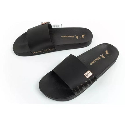 Vyriškos sportinės šlepetės Rider R10 Slide, patogios, juodos
