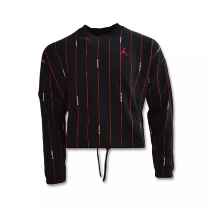 Air Jordan Essential Fleece Top Wmns Black/Varsity Red sweatshirt - DJ2623-010