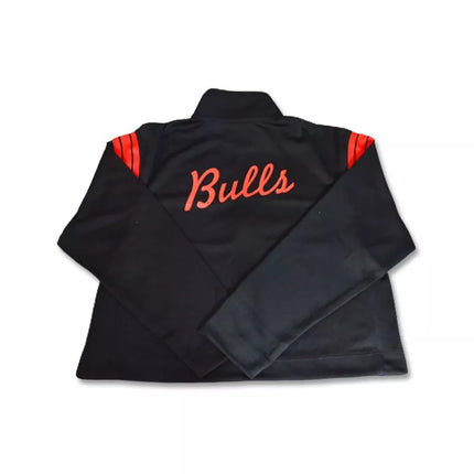 Nike Chicago Bulls Aikštės 75 treninginė striukė moterims Juoda/Universiteto raudona/Juoda - DB1394-010