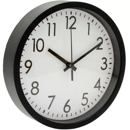PP SIENINIS LAIKRODIS 20CM JUODAS