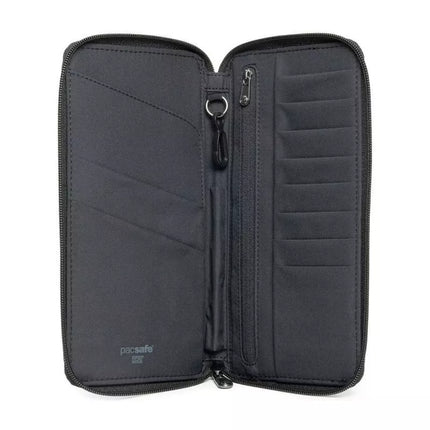 Pacsafe RFID saugi nuo vagysčių kelioninė piniginė, juoda - PRF11055100