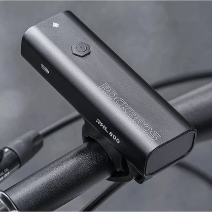 Rockbros 24710012001 front bicycle light 800 lm + USB-C - USB-A cable - black
