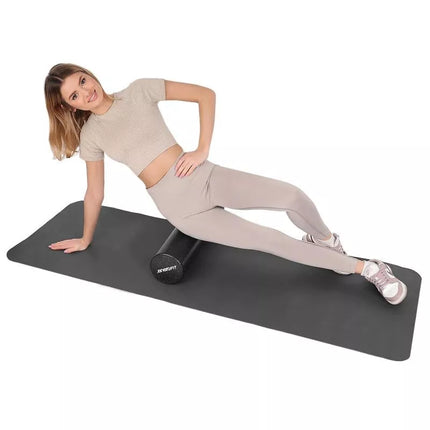 Joga ir kūno rengybos volelis EPP JUODAS 15x90cm ENERO FIT