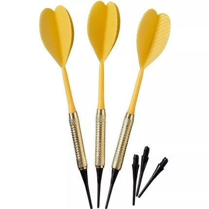 DARTS PLASTIC DARTS 3 PCS SAFE BEST SPORTING - YELLOW