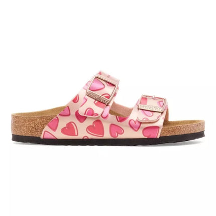 Birkenstock ARIZONA KIDS BS 1030434 ELECTRIC METALLIC COPPER HEARTS basutės (standartinis plotis)