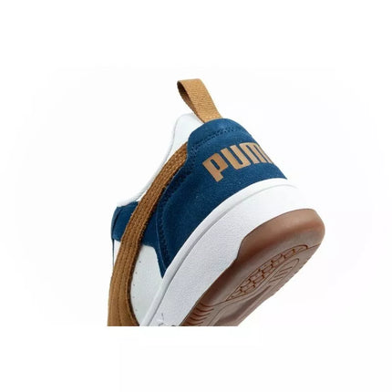 Puma Rebound v6 men's sports sneakers fashionable comfortable white navy brown