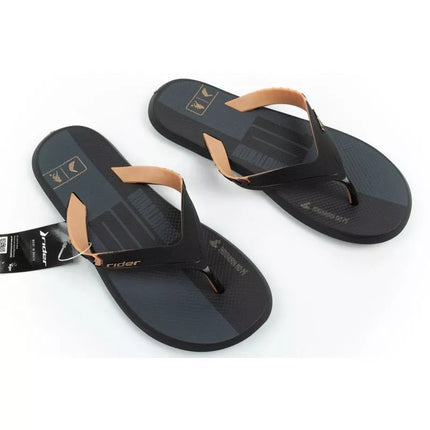 Rider shoes men's sports flip-flops R1 Prime comfortable slippers black