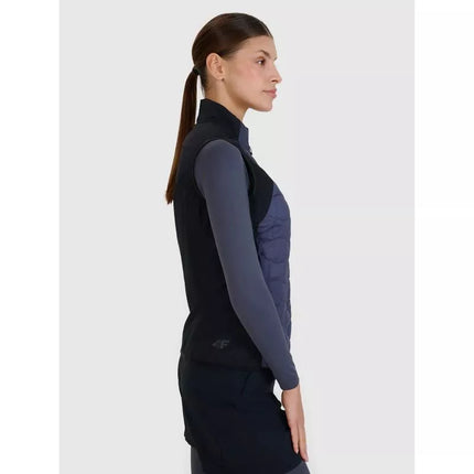 Women's trekking vest with Primaloft filling Black 4F 4FWSS25TVJAF180-22S