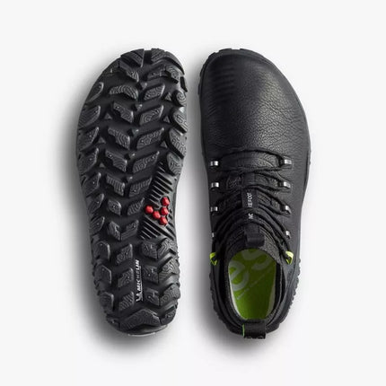 Vivobarefoot MAGNA FOREST ESC moteriški minimalistiniai žygio batai, OBSIDIAN/LIME (209082-02)