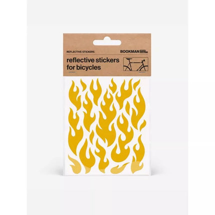 BOOKMAN Reflective Stickers Flames sticker