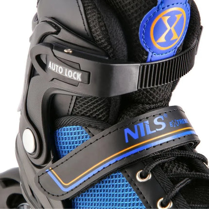 NH18188A 2in1 BLACK-ORANGE SIZE L(39-43) ROLLER SKATES WITH HOCKEY SLEEVE NILS EXTREME