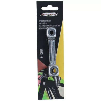 10-FUNCTION BONE-SHAPED BICYCLE GEAR WRENCH