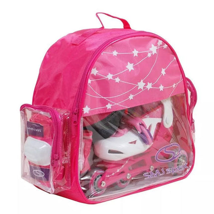 SMJ Sport Combo rožinis LED rinkinys: 2in1 riedučiai HS-TNK-000009549