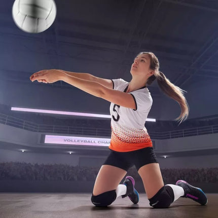 Meteor L volleyball knee pads black