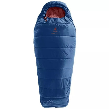 Deuter Starlight Vaikiškas Miegmaišis (130-170 cm) - Naktinis Mėlis/Raudonmedžio