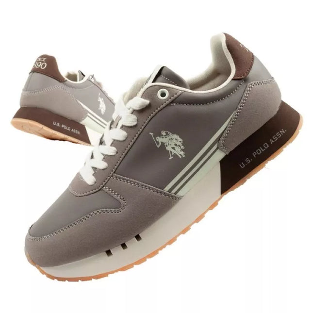 US Polo Assn vyriški laisvalaikio bateliai, madingi ir patogūs, rudi