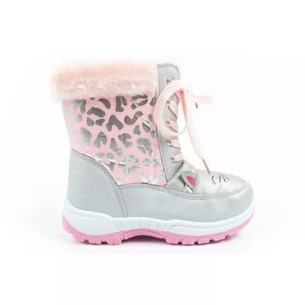 Leomil winter boots children's snow boots kitten fur warm for girls
