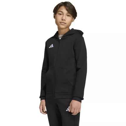 Adidas ENTRADA 26 jaunimo džemperis su gobtuvu ir pilnu užtrauktuku KH1782