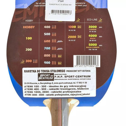 Atemi 500 stalo teniso raketė