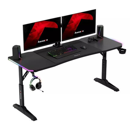 Huzaro Hero 4.6 RGB Juodas žaidimų stalas