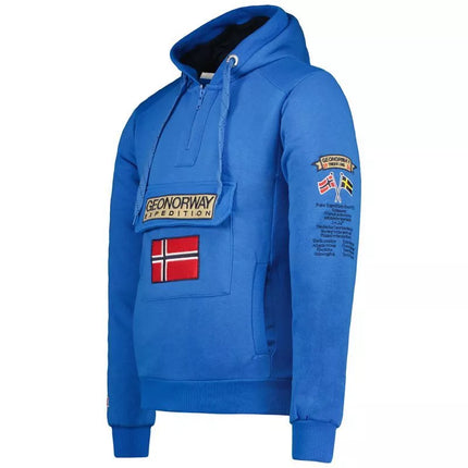 Geographical Norway Gymclass EO DB 100 M džemperis WU6582H/GNO – Royal Blue