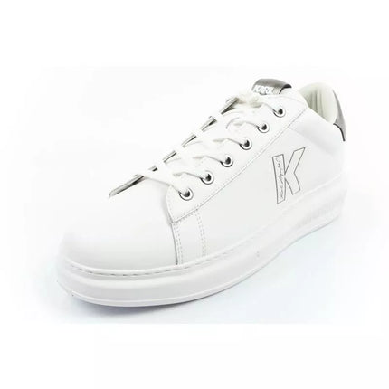 Karl Lagerfeld men's shoes sneakers Kapri natural leather white