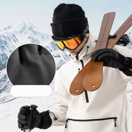 Qunature Finger Style Ski Gloves Size L - Black